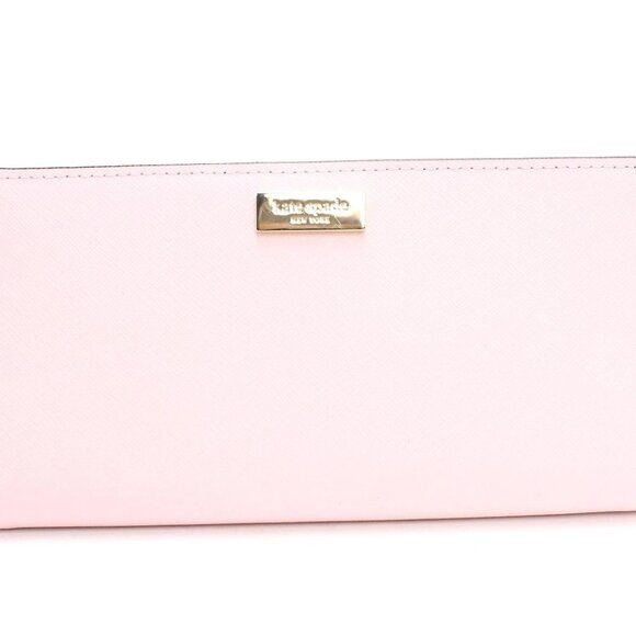 Kate Spade Laurel Way Stacy Clutch Wallet Dusty Blush Pink Saffiano Leather - Picture 2 of 14